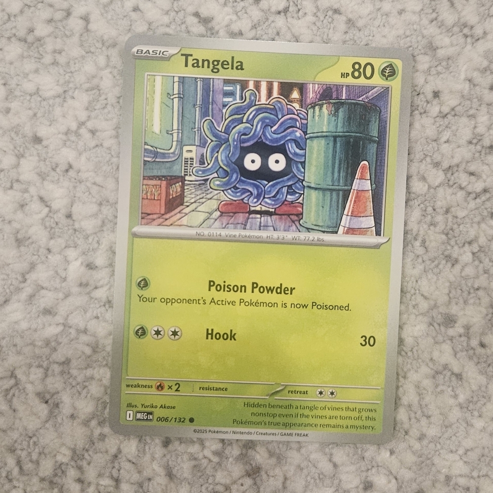 POKEMON TCG Card Tangela Mega Evolution 006/132